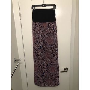 Strapless maxi dress